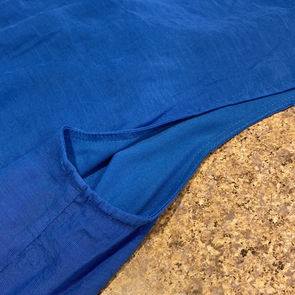 NWT Coldwater Creek Blue Sleeveless Top With Bling Large 14 - Picture 13 of 16